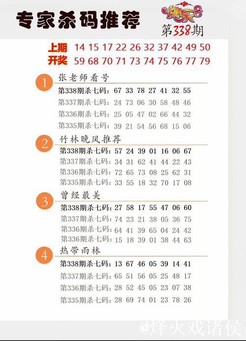 006期三少大乐透预测：前区8码杀号推荐